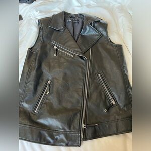 Zara Faux Leather Vest